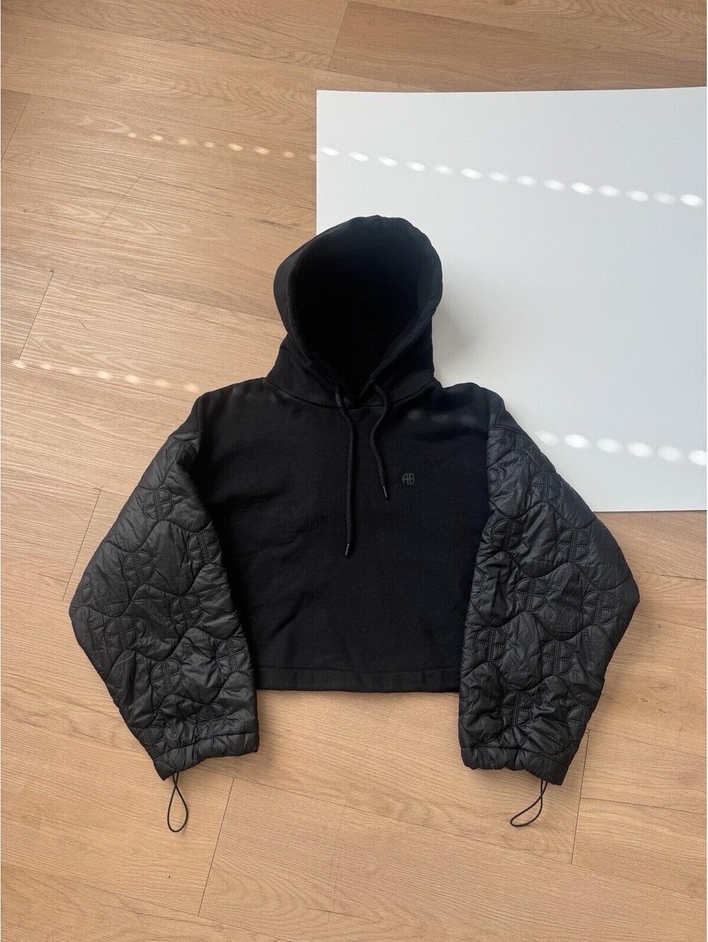 Annie Bing Hoodie Sweatshirt Adorn Black Small Athletic Wear